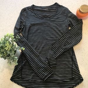 Athleta Heather Stripe Chi Top